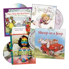 Kaplan Early Learning Company Just Imagine Books and CDs - Set of 4