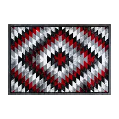 Masada Rugs Stephanie Collection Area Rug with Distressed Southwest Native American Design 1106