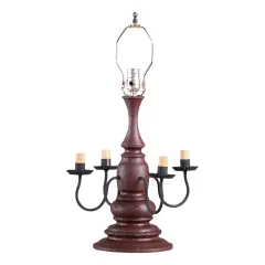 Harrison Lamp Base in Plantation Red