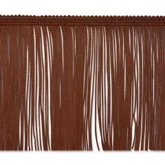 20 Yards of 4" Chainette Fringe Trim | 20 yard cut Chocolate
