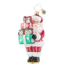 Christopher Radko Christopher Radko Time to Celebrate! Glass Christmas Ornament 1020771 Red