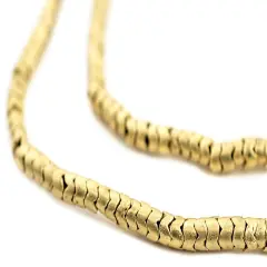 Brass Snake Beads - Full Strand of Interlocking Vertebrae Beads - The Bead Chest (4.5mm)