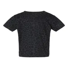 Rabbit Skins&reg; Infant Fine Jersey Short Sleeve Crew Neck Tee - 3322 Black Leopard