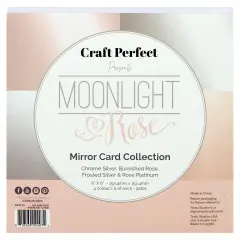 Craft Perfect Mirror Cardstock 6"X6" 24/Pkg-Moonlight Rose