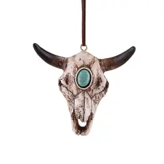 Steer Skull Christmas Xmas Halloween Ornament