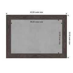 Bridge Wood Framed Magnetic Board Bridge Black