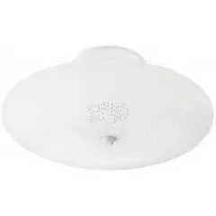 Nuvo 2-Light 12" Flush Mount Ceiling Fixture w/ Round Sunburst in White Finish