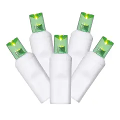 Vickerman 100Lt LED Lime/Ww Wide Angle EC Set 4 in.x34 ft.L