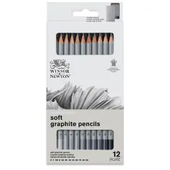Winsor & Newton Studio Collection Graphite Pencils - Set of 12, Soft Hardness