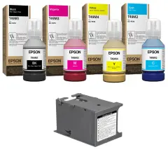 Epson SureColor 4 Pack Ink Set & Tank for Epson F570