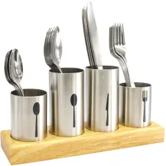 Sorbus Silverware Utensils Holder - 4-Piece