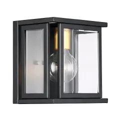 Payne 1-Light Wall Sconce Vanity & Wall Light Fixture in Black Finish