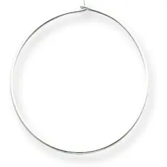 Sterling Silver Wire Hoop Earring (10.00Mm To 30.00Mm)