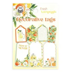 Fresh Lemonade Double-Sided Cardstock Tags 7/Pkg-#03