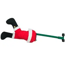 Mr. Christmas Mr. Christmas Animated Kicking Santa Christmas Tree Decoration Red