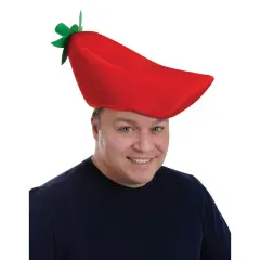 Plush Chili Pepper Hat (Pack of 12)