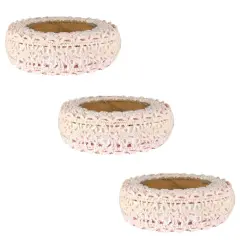 Wrapables Decorative Lace Tape (Set of 3) Light Pink