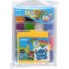Perler Deluxe Fused Bead Tray 4,000/Pkg-With Pegboard