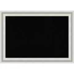 Parlor Framed Corkboard, Black Cork Parlor White