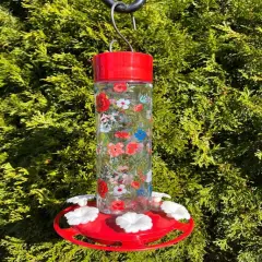 Hummingbird Feeder Vintage Floral