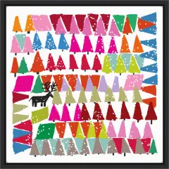 Winter Trees by Jenny Frean Canvas Art Framed