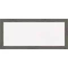 Regis Barnwood Narrow Wood Framed Corkboard, White Cork Grey