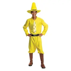 Curious George Person In The Yellow Hat Adult Costume