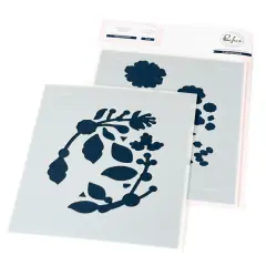 Pinkfresh Studio Stencils-Stylized Florals