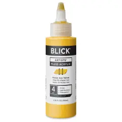 Blick Artists&rsquo; Fluid Acrylic - Nickel Azo Yellow, 100 ml