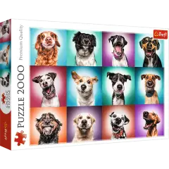 2000 piece Jigsaw Puzzles - Funny dog portraits II, Pets Puzzle, Adult Puzzles, Trefl 27119