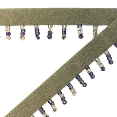 5 Yards of Nora Beaded Fringe Trim 3/4" x 18" -Lavender