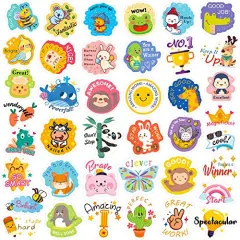 Reward Stickers for Kids,600PCS Motivational Stickers for Teachers Stickers Packs,Cute Animal Reward Stickers for Students Award School Incentive Stickers Teacher Supplies for Classroom