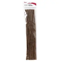 CousinDIY Floral Wire 18 Gauge 16" 100/Pkg-Brown