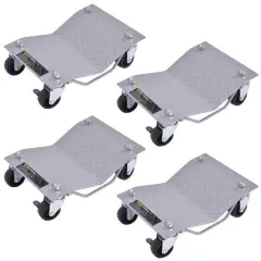 4 Pieces Vehicle Car Auto Repair Moving Tire Wheel Dolly