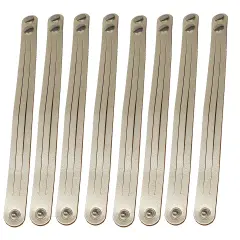 8 Pack Mystery Braid Leather Bracelet, Metallic Leather DIY Tricky Braid Bracelets Platinum