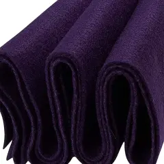 FabricLA Craft Felt Fabric - 18" X 18" Inch Wide & 1.6mm Thick Felt Fabric - Plum 212 - Use This Soft Felt for Crafts - Felt Material Pack