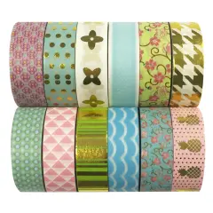 Wrapables WPSET48 Washi Masking Tape Collection (Set of 12)
