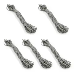 50 Yards of 1/8" Soft Knit Elastic Cord Gray