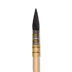 Isabey Original Siberian Blue Squirrel Brush - Quill Mop, Short Handle, Size 1