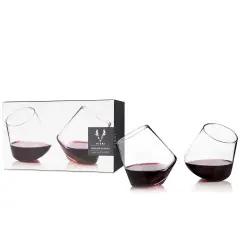 Rolling Crystal Wine Glasses 