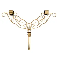 Adjustable Wreath Hanger for Door - Antler Gold