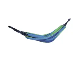 Northlight Striped Woven Two Person Double Brazilian Hammock - 78" x 59" - Blue and Green