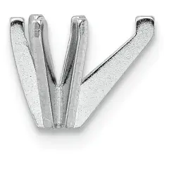 14K White Gold 6 Prong Pear Straight Setting 7x4.25mm