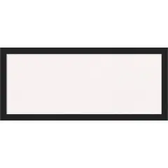 Grace Narrow Framed Corkboard, White Cork Metallic Black
