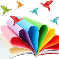 200 Pieces Origami Paper,20 Vivid Colors - Double Sided - 6 Inch Square, Easy Fold Paper for Kids Adult Beginners Training Arts & Crafts Projects.