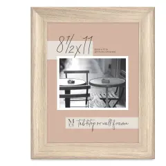 MCS Classic Edge Frame - 8-1/2" x 11", Natural with Easel Back