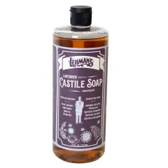 Lehman's Concentrated Liquid Castile Soap, Natural and Gentle Multipurpose Cleaning Solution, 32 fl oz