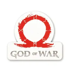 God of War 2018 Omega Logo Car Magnet | Kratos And Son | Video Game Collectible