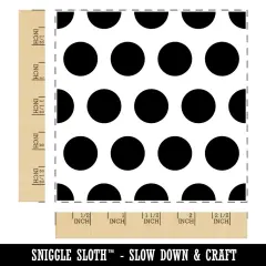 Polka Dot Circle Pattern Background Square Rubber Stamp for Stamping Crafting