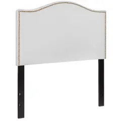 Emma and Oliver Arched Headboard with Accent Nail Trim
